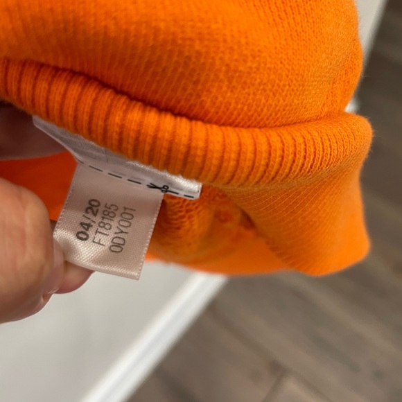 REEBOK Over the Head Hoodie with Large Logo Orange - Picture 6 of 10